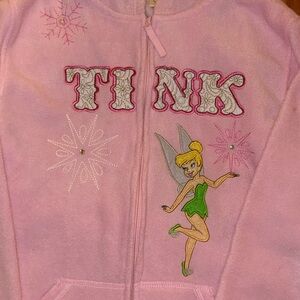 Women’s fleece tinkerbell zip up LARGE